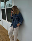 Women's cream lace pants
