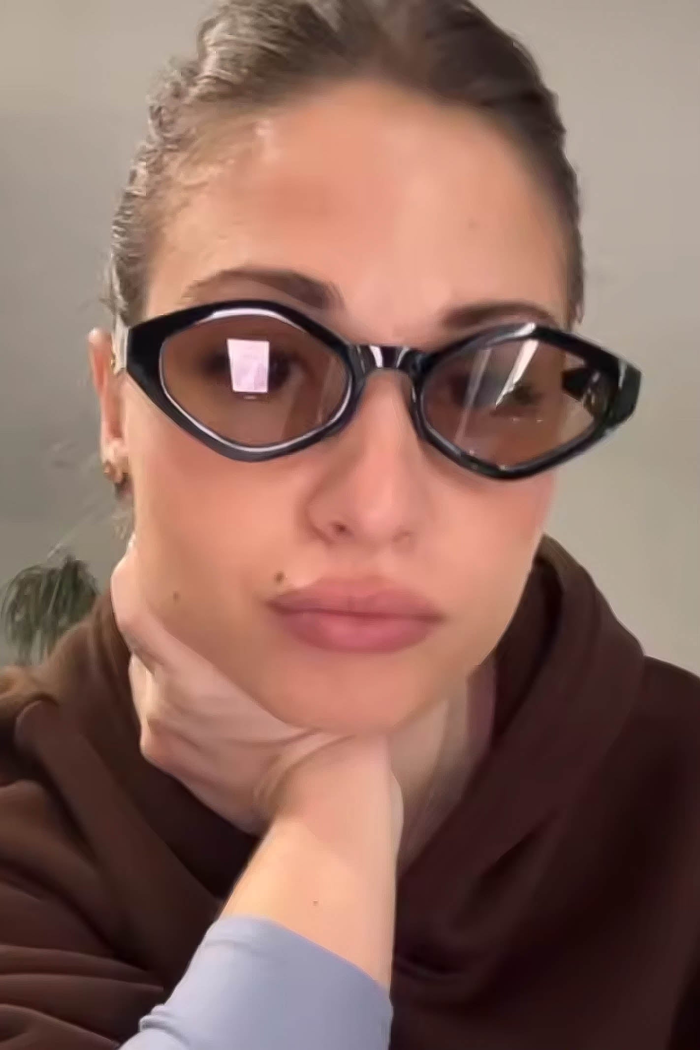 Black cat eye sunglasses