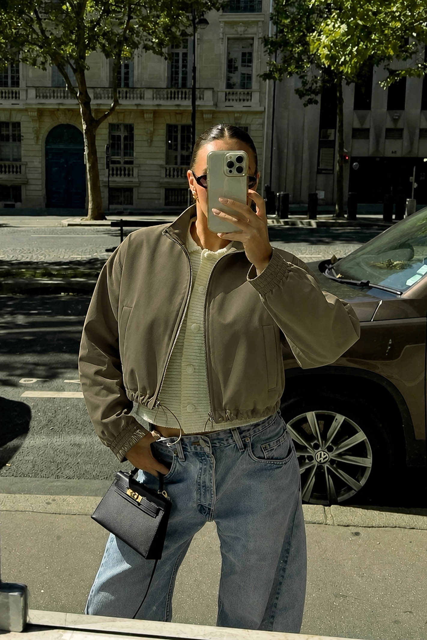 Cropped Khaki Jacket