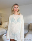 Crochet Cream Dress